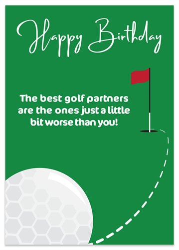Picture of            Golf Ball Joke Card