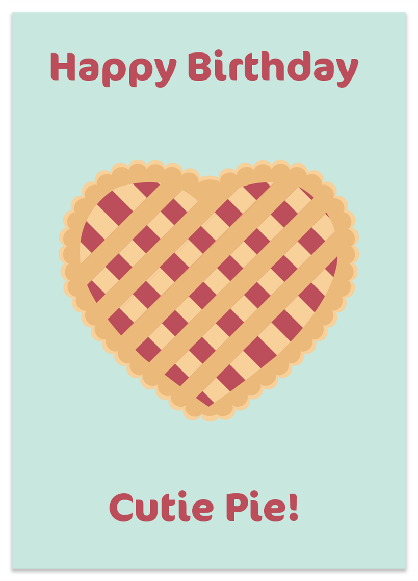 Picture of Birthday Pie Heart
