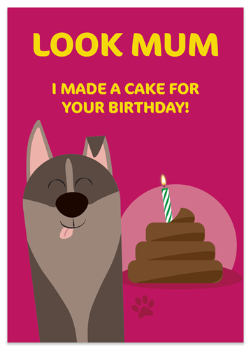 Picture of Birthday Dog Mum Cake